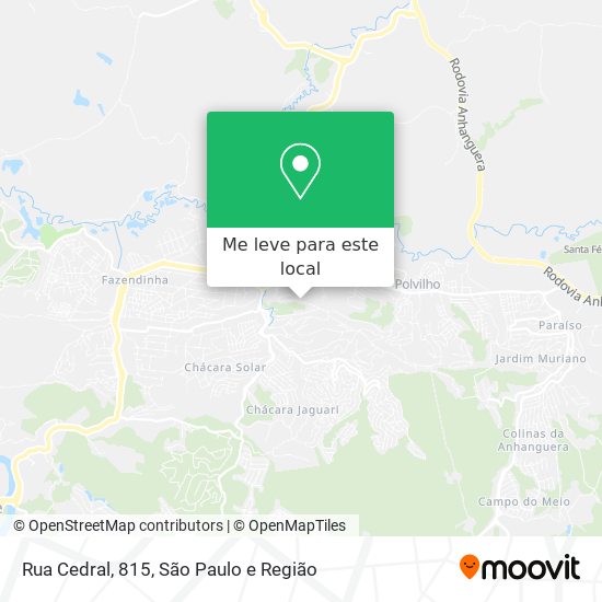 Rua Cedral, 815 mapa