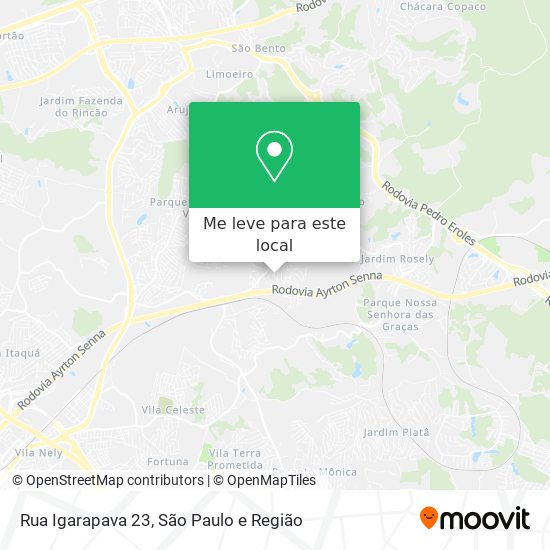 Rua Igarapava 23 mapa