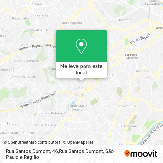 Rua Santos Dumont, 46,Rua Santos Dumont mapa