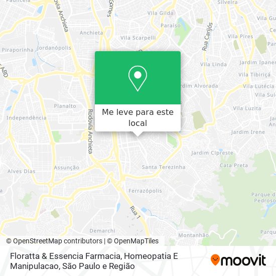Floratta & Essencia Farmacia, Homeopatia E Manipulacao mapa