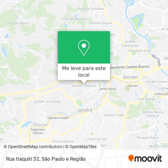 Rua Itaquiti 32 mapa