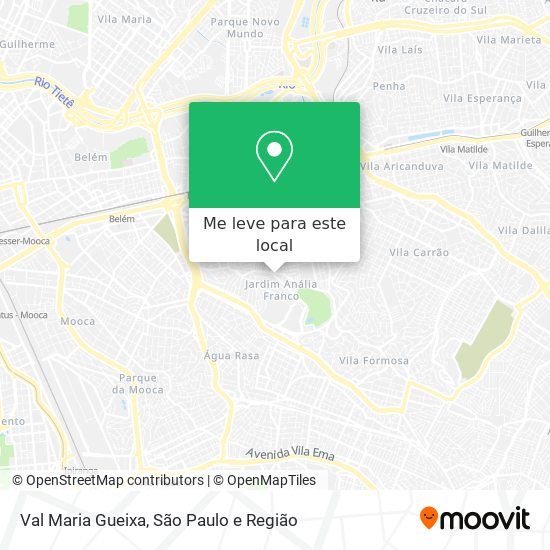 Val Maria Gueixa mapa