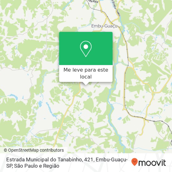Estrada Municipal do Tanabinho, 421, Embu-Guaçu-SP mapa
