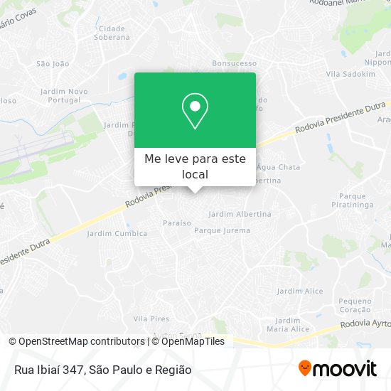 Rua Ibiaí 347 mapa