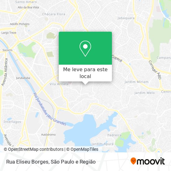 Rua Eliseu Borges mapa