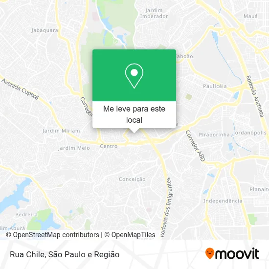 Rua Chile mapa