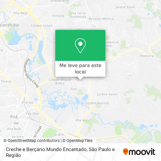 Creche e Berçário Mundo Encantado mapa