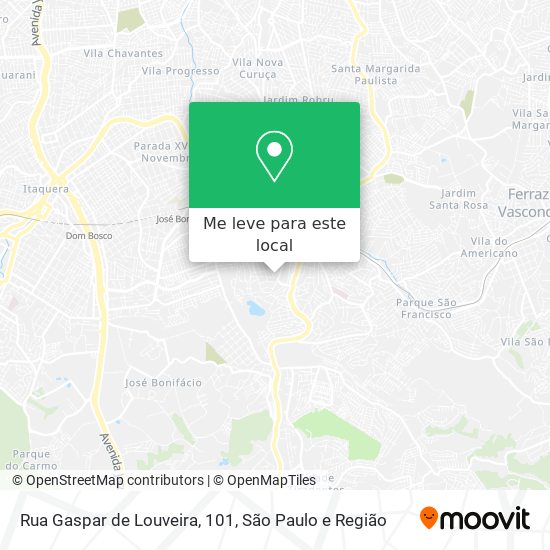 Rua Gaspar de Louveira, 101 mapa