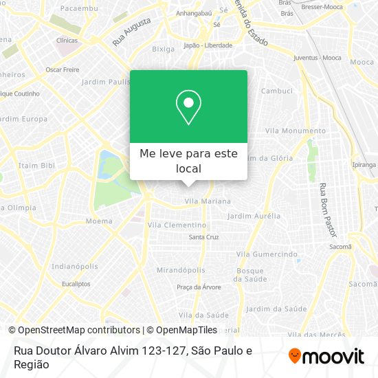 Rua Doutor Álvaro Alvim 123-127 mapa