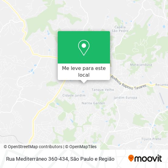 Rua Mediterrâneo 360-434 mapa