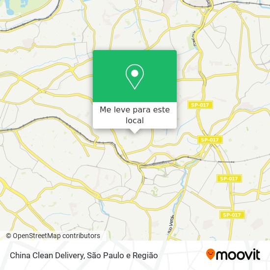 China Clean Delivery mapa