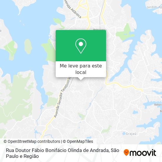 Rua Doutor Fábio Bonifácio Olinda de Andrada mapa