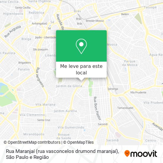 Rua Maranjaí (rua vasconcelos drumond maranjaí) mapa