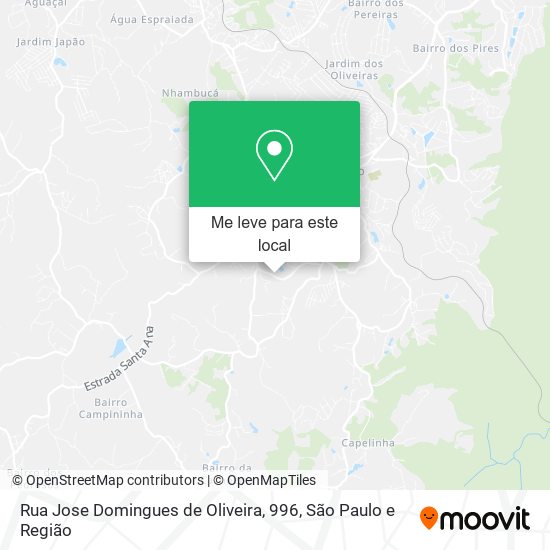 Rua Jose Domingues de Oliveira, 996 mapa