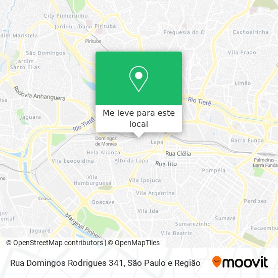 Rua Domingos Rodrigues 341 mapa
