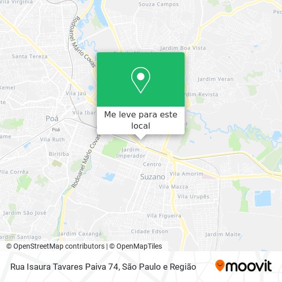 Rua Isaura Tavares Paiva 74 mapa
