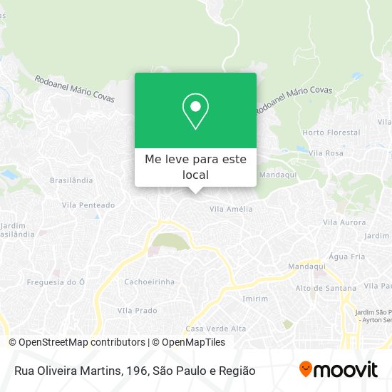 Rua Oliveira Martins, 196 mapa