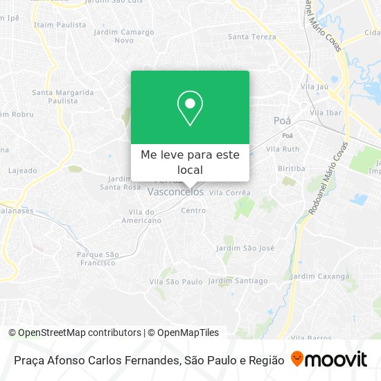 Praça Afonso Carlos Fernandes mapa