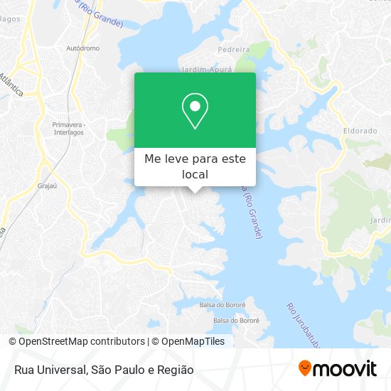 Rua Universal mapa