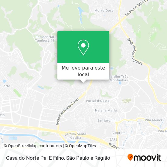 Casa do Norte Pai E Filho mapa
