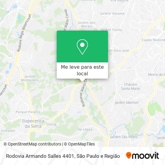 Rodovia Armando Salles 4401 mapa