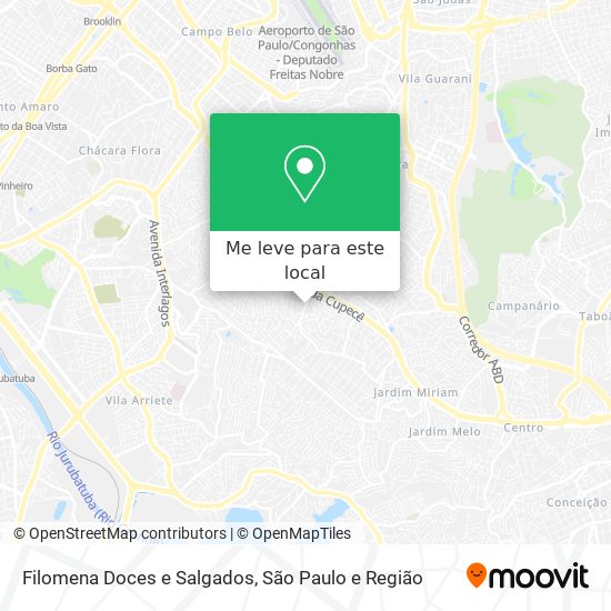 Filomena Doces e Salgados mapa