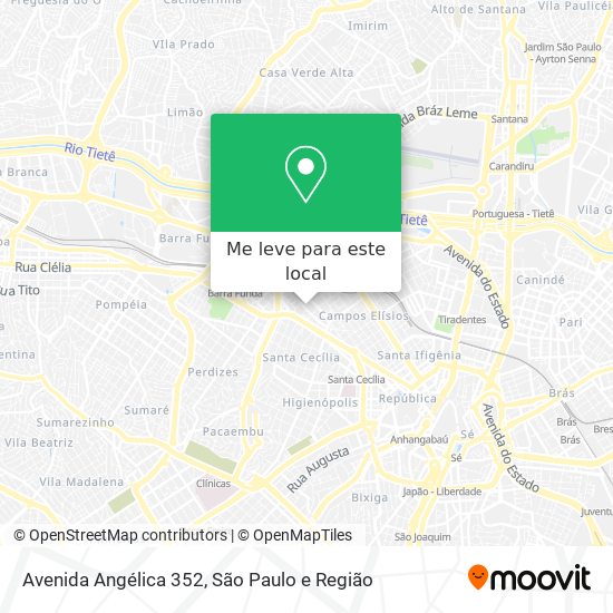 Avenida Angélica 352 mapa