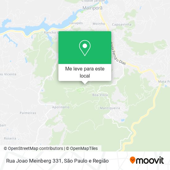 Rua Joao Meinberg 331 mapa