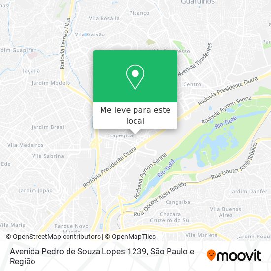 Avenida Pedro de Souza Lopes 1239 mapa