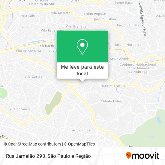 Rua Jamelão 293 mapa