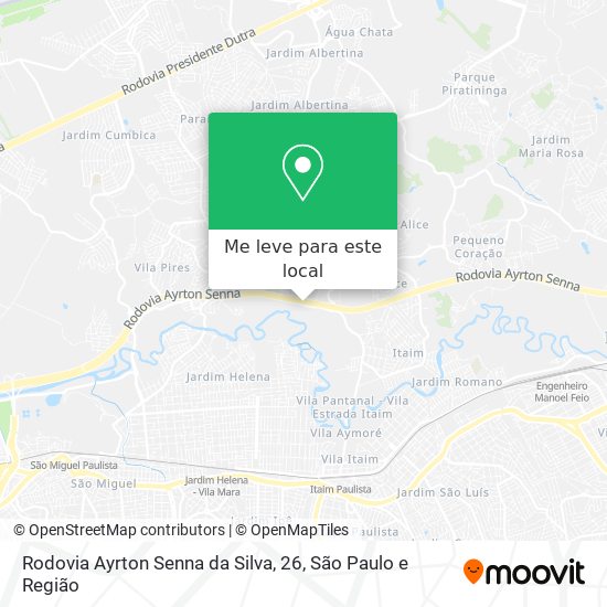 Rodovia Ayrton Senna da Silva, 26 mapa