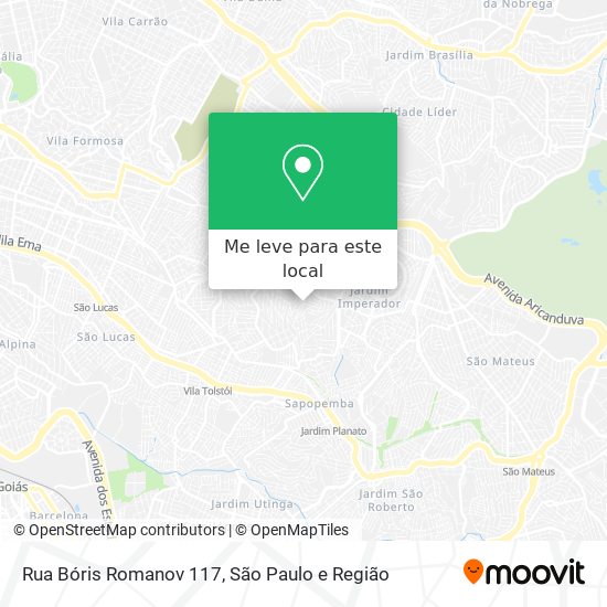 Rua Bóris Romanov 117 mapa