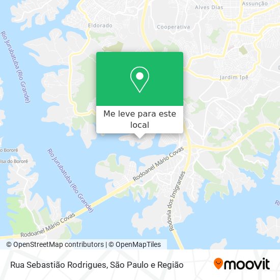 Rua Sebastião Rodrigues mapa