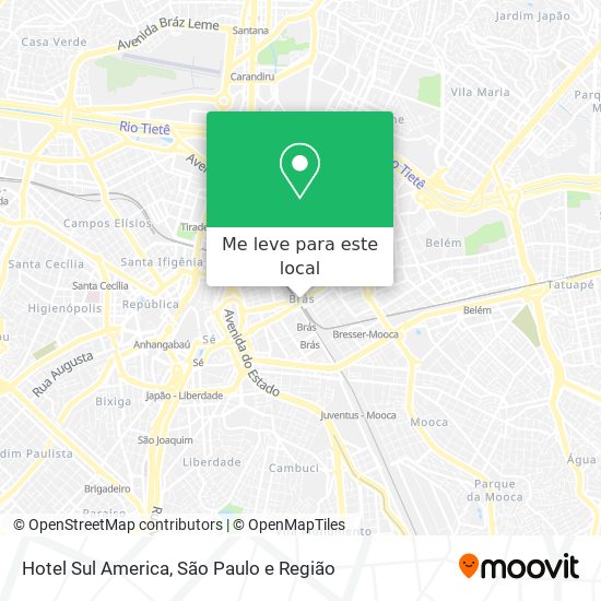 Hotel Sul America mapa