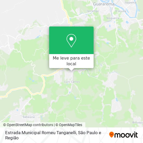 Estrada Municipal Romeu Tanganelli mapa