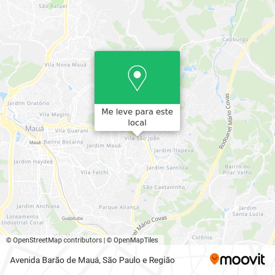 Avenida Barão de Mauá mapa