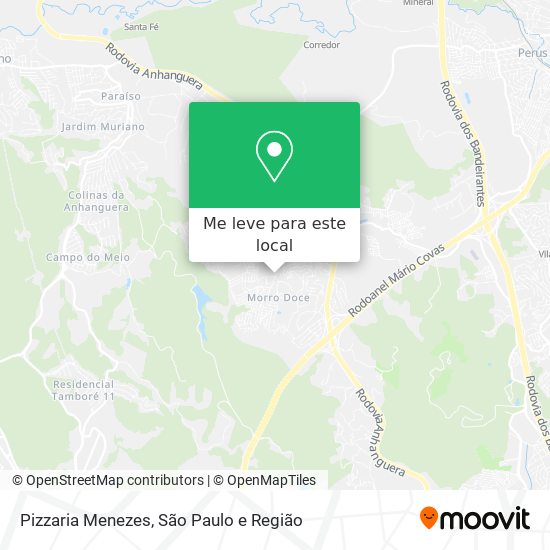Pizzaria Menezes mapa