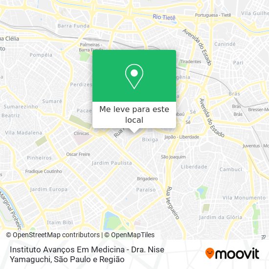 Instituto Avanços Em Medicina - Dra. Nise Yamaguchi mapa