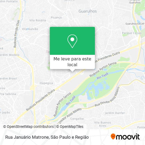Rua Januário Matrone mapa