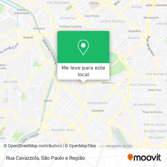 Rua Cavazzola mapa