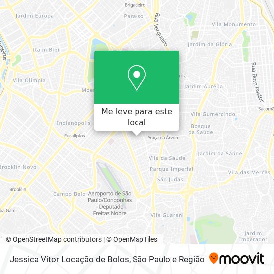 Jessica Vitor Locação de Bolos mapa