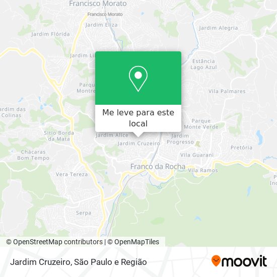 Jardim Cruzeiro mapa