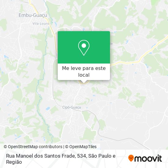 Rua Manoel dos Santos Frade, 534 mapa