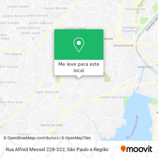 Rua Alfred Messel 228-322 mapa