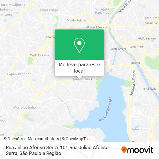 Rua Julião Afonso Serra, 101,Rua Julião Afonso Serra mapa