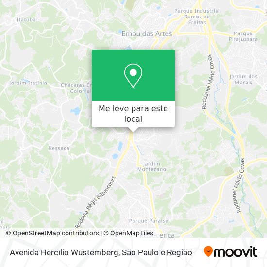 Avenida Hercílio Wustemberg mapa