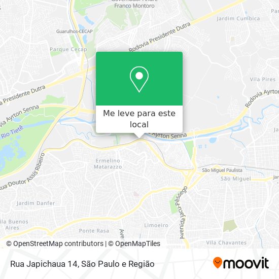 Rua Japichaua 14 mapa