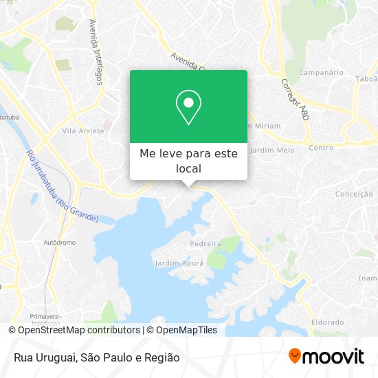 Rua Uruguai mapa