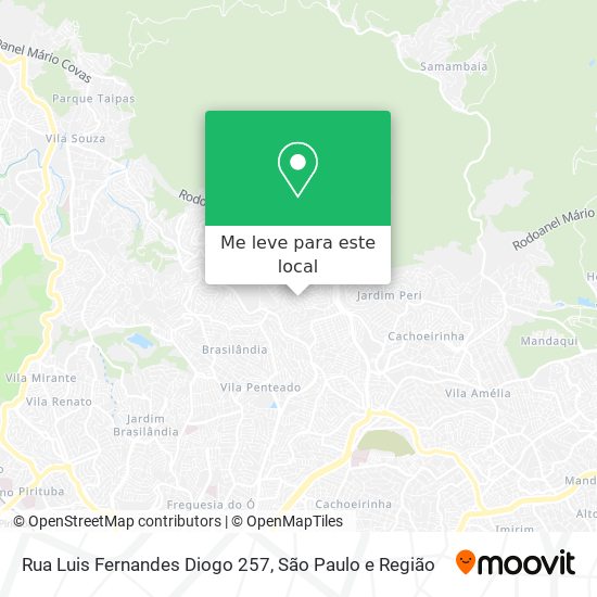 Rua Luis Fernandes Diogo 257 mapa