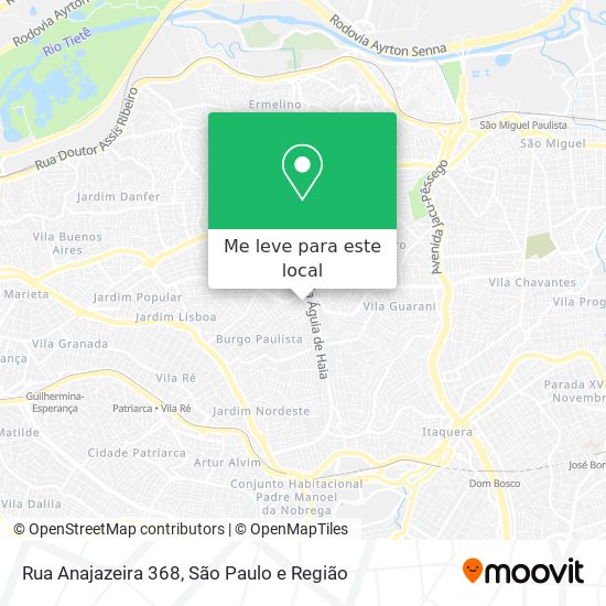 Rua Anajazeira 368 mapa